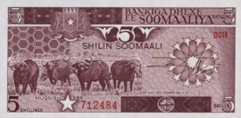 Somalië  P31 5 Shilin 1983-87