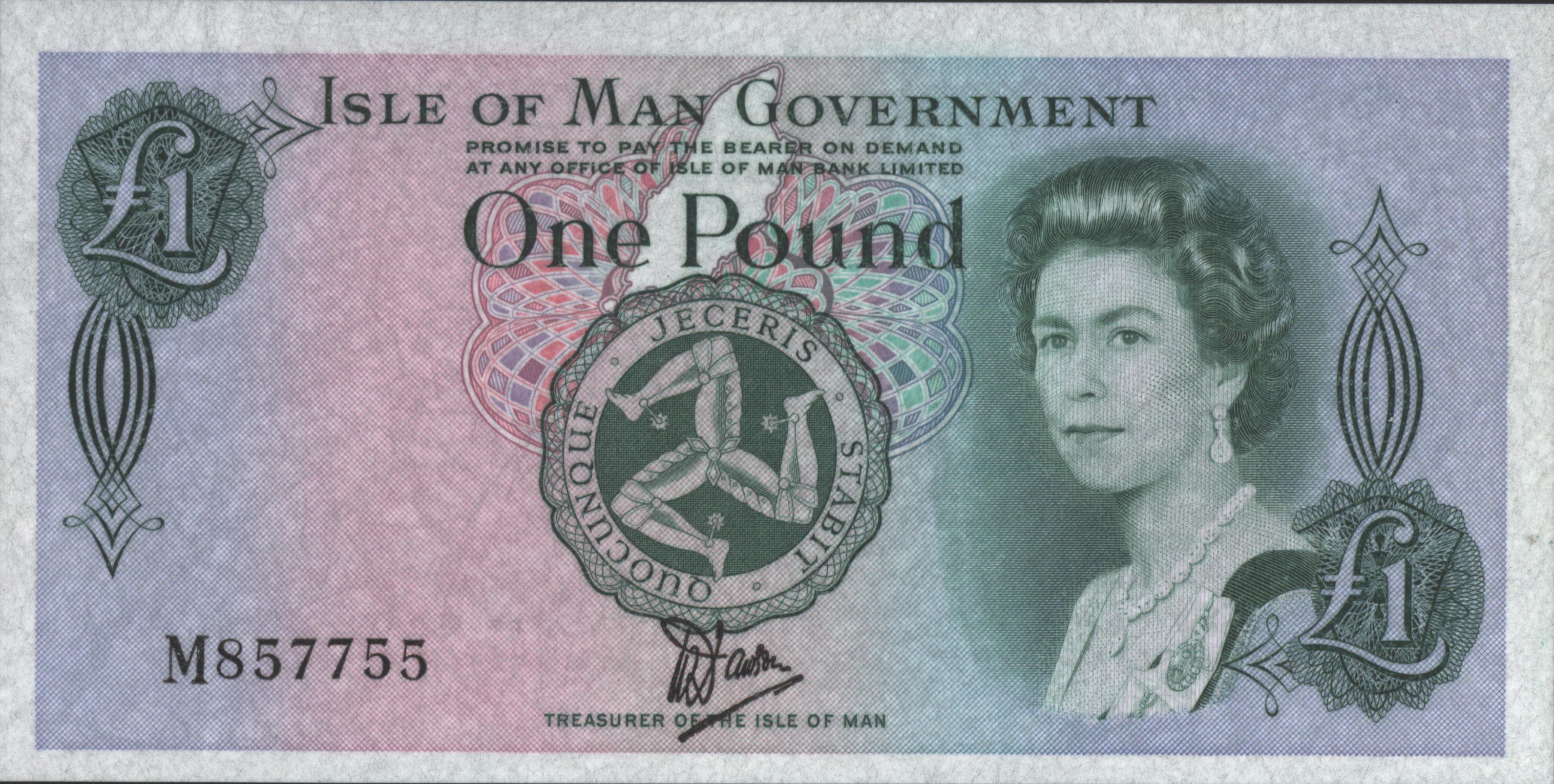 Isle of Man  P38.a 1 Pound 1983 (No date)