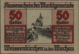 Oostenrijk - Noodgeld - Weissenkirchen KK: 1158 50 Heller 1920