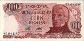 Argentinië P302/B355 100 Pesos 1977