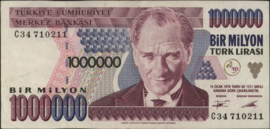 Turkije P209/B289 1.000.000 Lira (1970) 1995