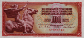 Joegoslavië  P80.b 100 Dinara 1965