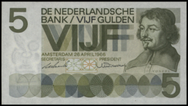 Nederland  PL22.a 5 Gulden 1966