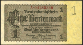 Duitsland P173.3: A 1 Rentenmark 1937