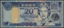 Fiji P107 20 Dollars 2002