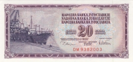 Joegoslavië P88.a 20 Dinara 1978
