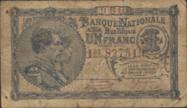 België  P92 1 Franc 1920