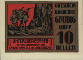 Oostenrijk - Noodgeld - Grödig KK.:290 10 Heller 1920