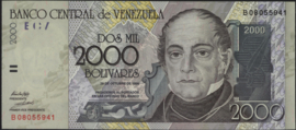Venezuela  P80/B351 2.000 Bolivares 1998