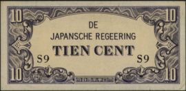 Nederlands Indië PLNI25.3.b1 10 Cent 1942 (No date)