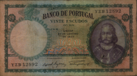 Portugal P153 20 Escudos 1959