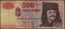 Hungary P179/B569 500 Forint 1998