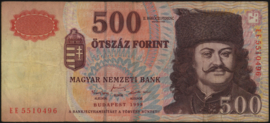 Hongarije P179/B569 500 Forint 1998