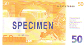 Euro imitatiegeld Serie 1997