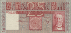Netherlands  PL61 25 Gulden 1941