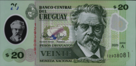 Uruguay B560 20 Pesos 2020