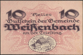 Oostenrijk - Noodgeld - Weissenbach an der Triesting KK. 1155.a 10 Heller 1920
