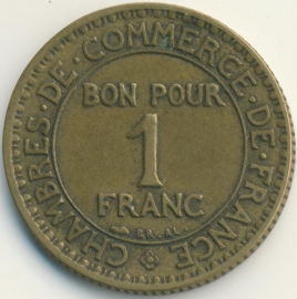 France 1 Franc KM876 1924 open 4