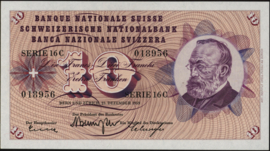 Zwitserland  P45 10 Franken 1959