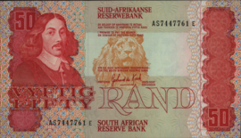 Zuid Afrika P122 50 Rand 1984-'90 (No date)