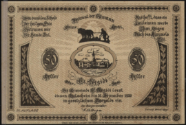 Oostenrijk - Noodgeld - St. Aegidi KK875 50 Heller 1920