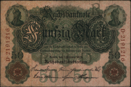 Germany  P32 50 Mark 1908