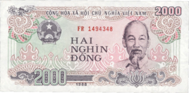 Viet Nam P107.b 2.000 Dông 1988