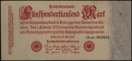 Duitsland  P92.b: AB 500.000 Mark 1923