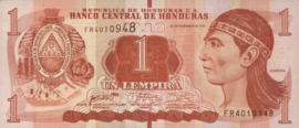 Honduras  P96 1 Lempira 2016