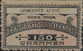 België - Noodgeld - Afsné   NL0.Roze op wit 150 Grammen 1914-'18 (No date)