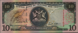 Trinidad en Tobago  P43 10 Dollars 2002 (No date)