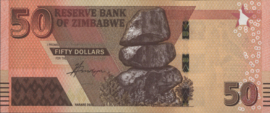 Zimbabwe P105.a 50 Dollars 2020