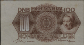 Netherlands PL100/AV084 100 Gulden 1947