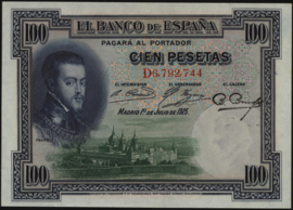 Spanje  P69 100 Pesetas 1925
