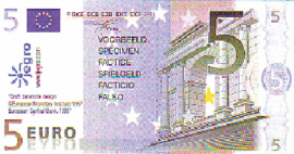 Euro imitation money Series 1997