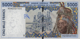 Togo P813T.a 5,000 Francs 1992-2003