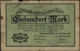 Duitsland - Noodgeld - Ilmenau Müller: 2190 100 Mark 1922