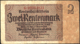 Germany P174.3: G 2 Rentenmark 1937