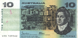 Australia  P45.e 10 Dollar 1974-1991 (No date)