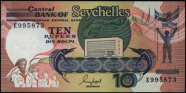 Seychellen  P32 10 Rupees 1989