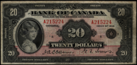 Canada  P46.b 20 Dollars 1935