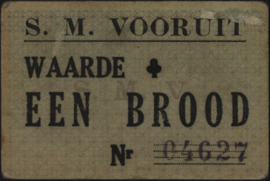 Belgium  Food rationing WW-I ONE BREAD (No date)