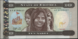Eritrea P03 10 Nakfa 1997