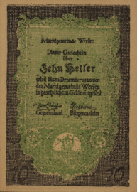 Oostenrijk - Noodgeld - Werfen Markt KK.:1173 10 Heller 1920