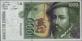 Spain P163/B629 1.000 Pesetas 1992