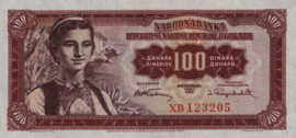 Yugoslavia  P69 100 Dinara 1955