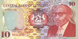 Lesotho  P11 10 Maloti 1990