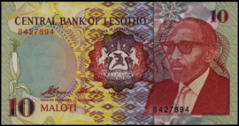 Lesotho  P11.a 10 Maloti 1990