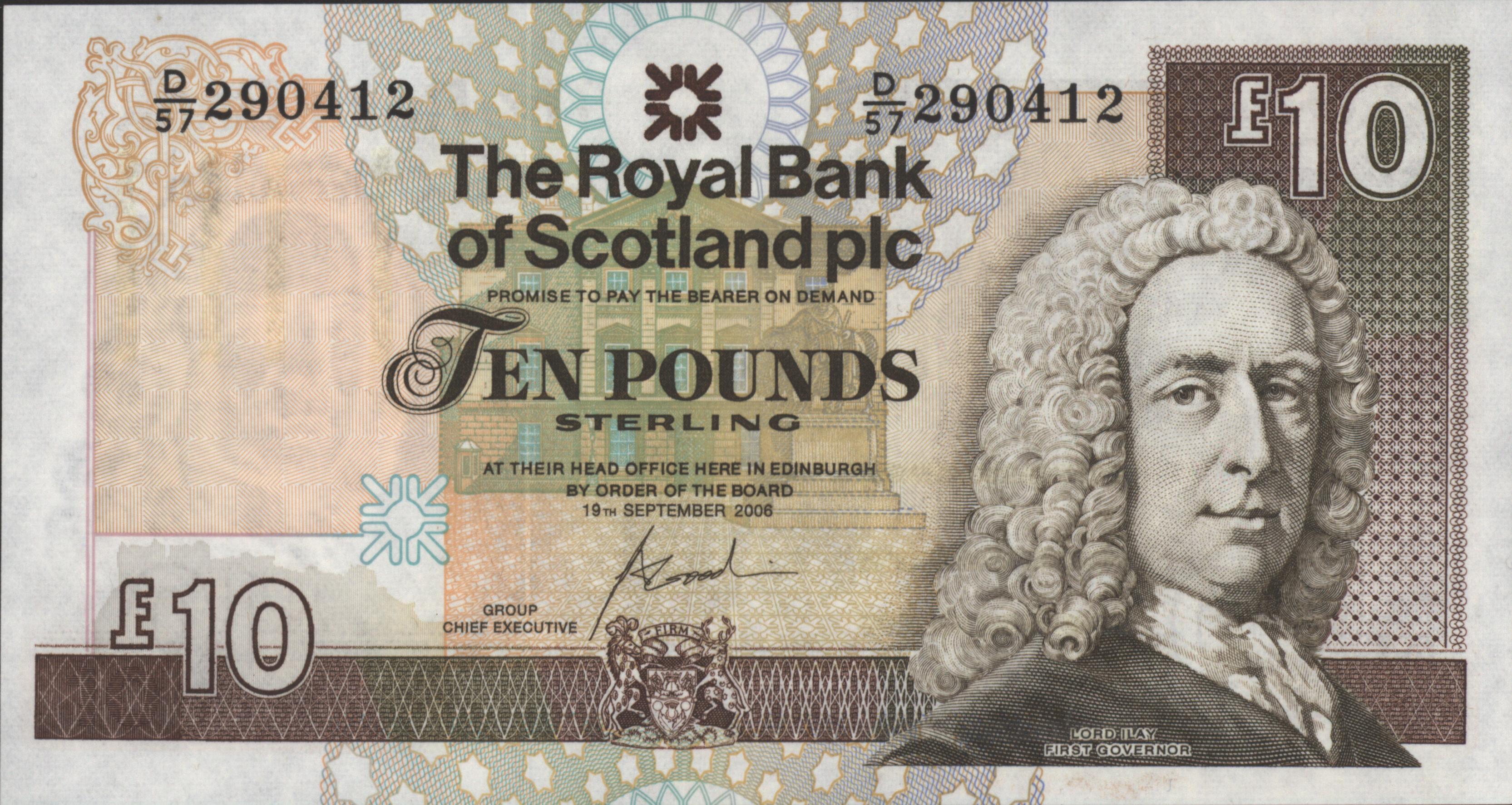 Royal Bank of Scotland plc P353.b 10 Pounds 2006
