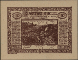 Oostenrijk - Noodgeld - Hinterbrühl KK: 376 10 Heller 1920